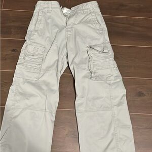 Men's Gray Cargo Pants baggy